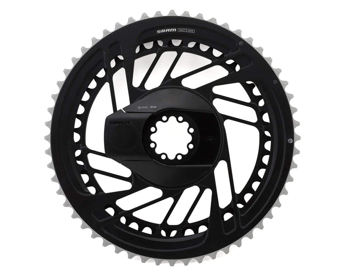 SRAM RED AXS Chainring Power Meter Kit (Black/Silver) (2 x 12 Speed) (E1) (Inner & Outer) (56/43T) (Direct Mount)